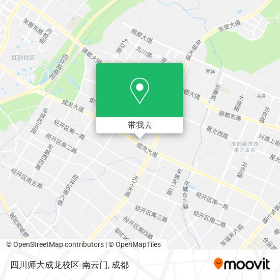 四川师大成龙校区-南云门地图