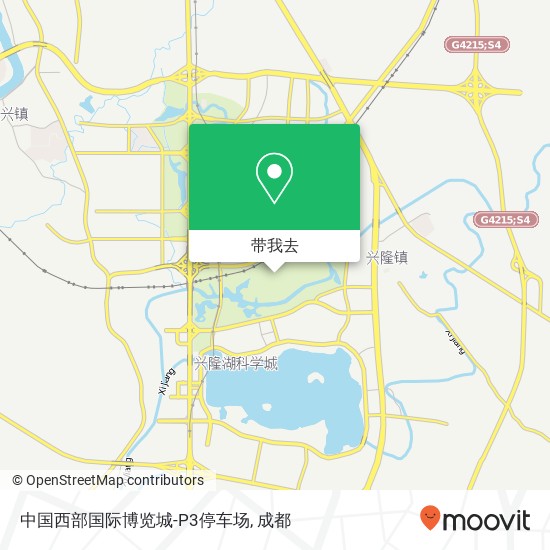 中国西部国际博览城-P3停车场地图