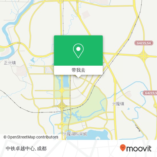 中铁卓越中心地图