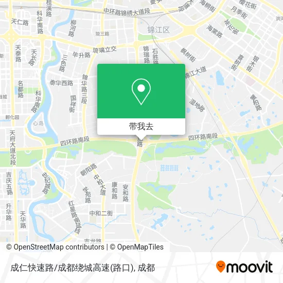 成仁快速路/成都绕城高速(路口)地图