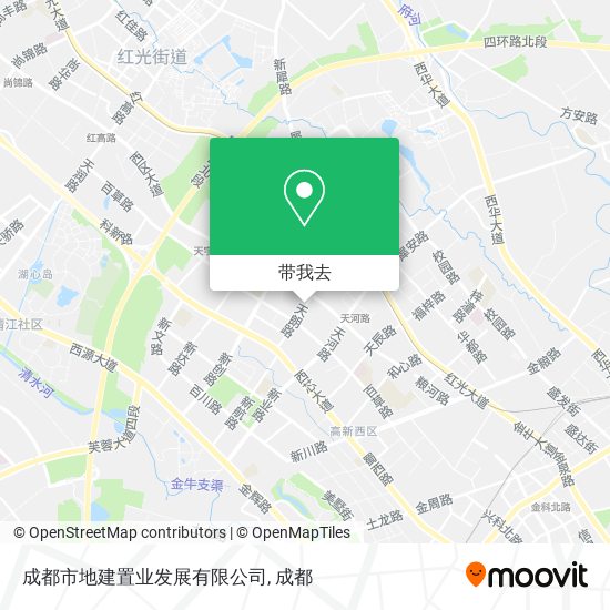 成都市地建置业发展有限公司地图