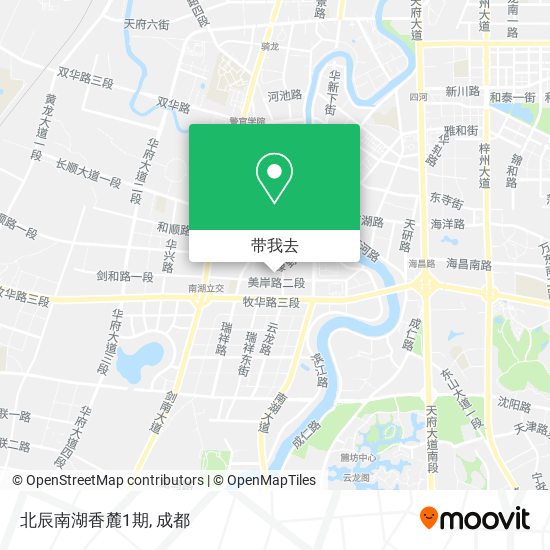 北辰南湖香麓1期地图
