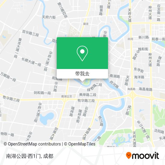 南湖公园-西1门地图