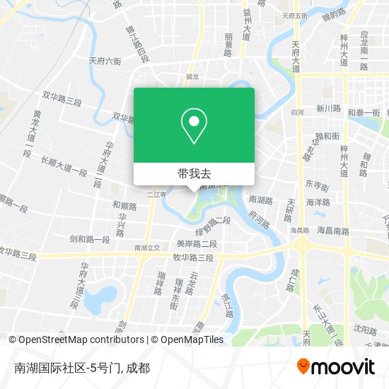 南湖国际社区-5号门地图