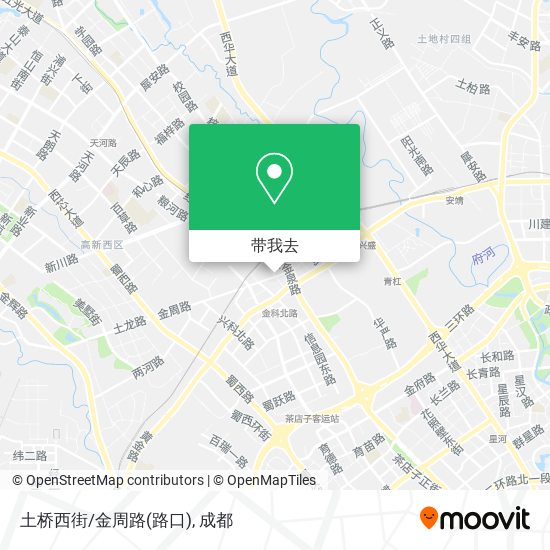 土桥西街/金周路(路口)地图