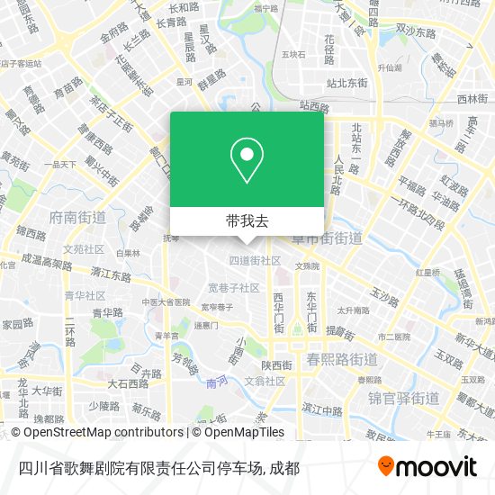四川省歌舞剧院有限责任公司停车场地图
