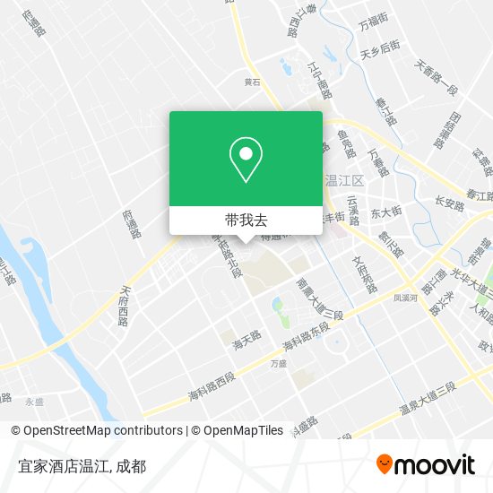 宜家酒店温江地图