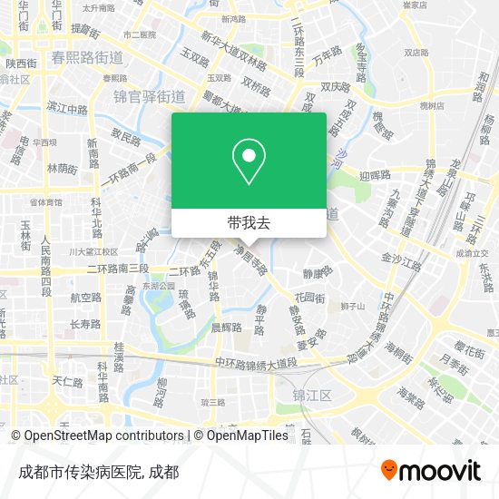 成都市传染病医院地图