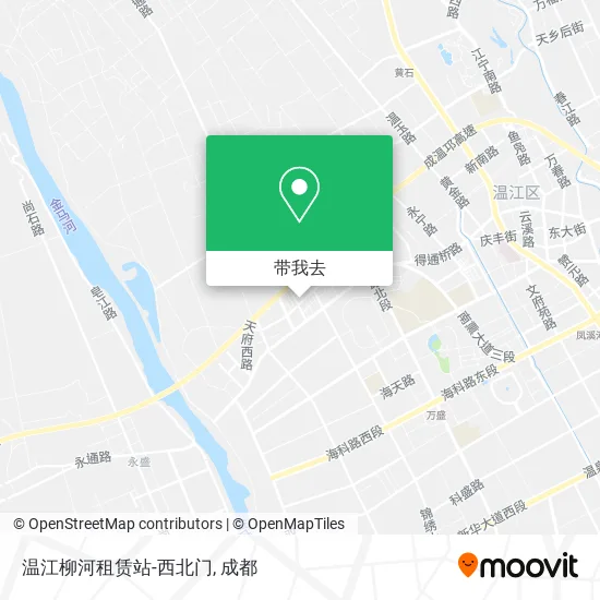 温江柳河租赁站-西北门地图
