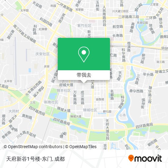 天府新谷1号楼-东门地图