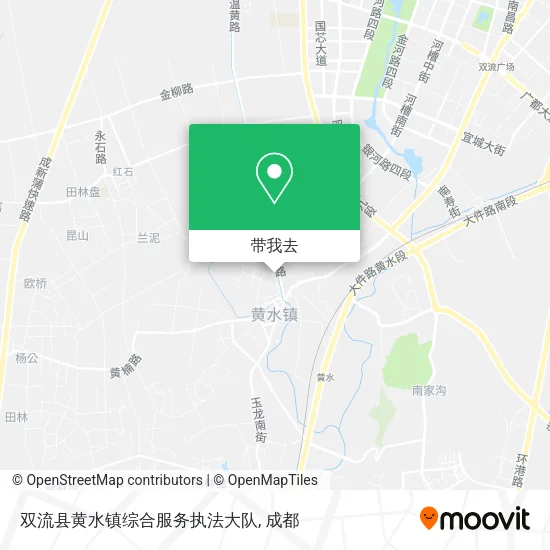 双流县黄水镇综合服务执法大队地图