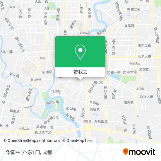 华阳中学-东1门地图