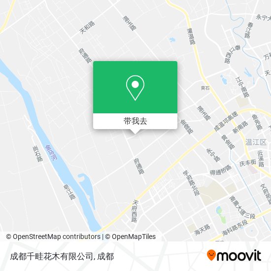 成都千畦花木有限公司地图