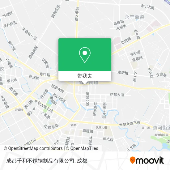 成都千和不锈钢制品有限公司地图