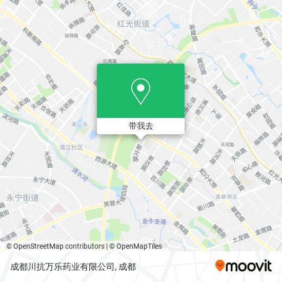 成都川抗万乐药业有限公司地图