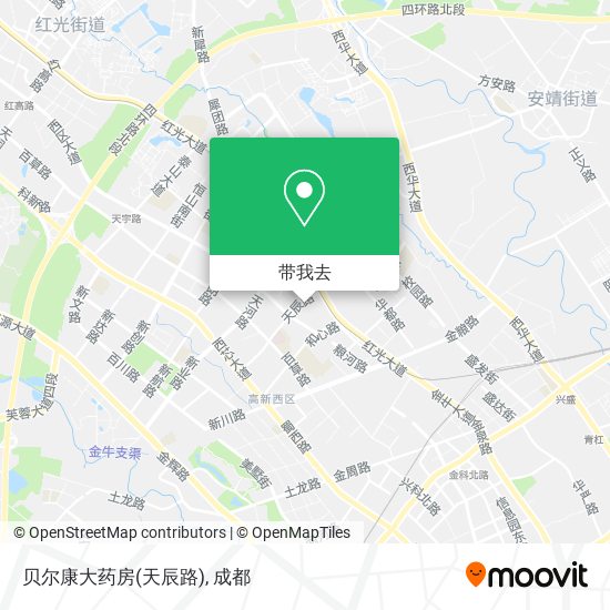 贝尔康大药房(天辰路)地图