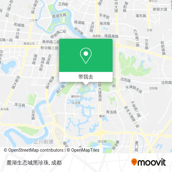 麓湖生态城黑珍珠地图