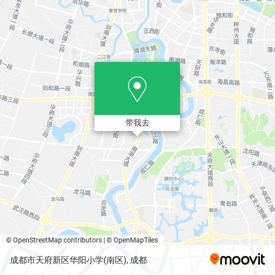 成都市天府新区华阳小学(南区)地图