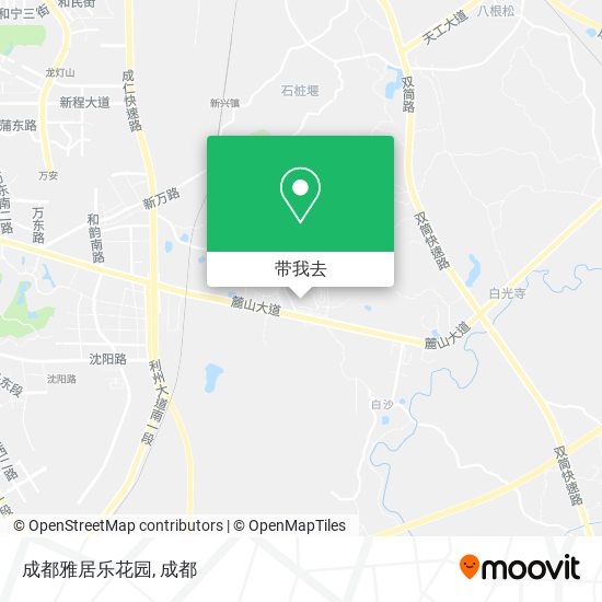 成都雅居乐花园地图