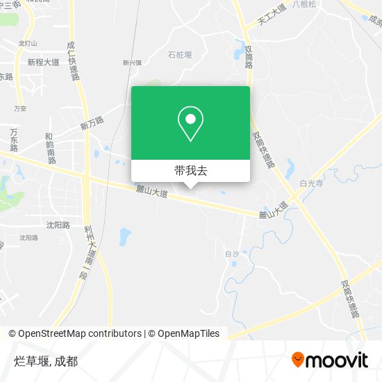 烂草堰地图