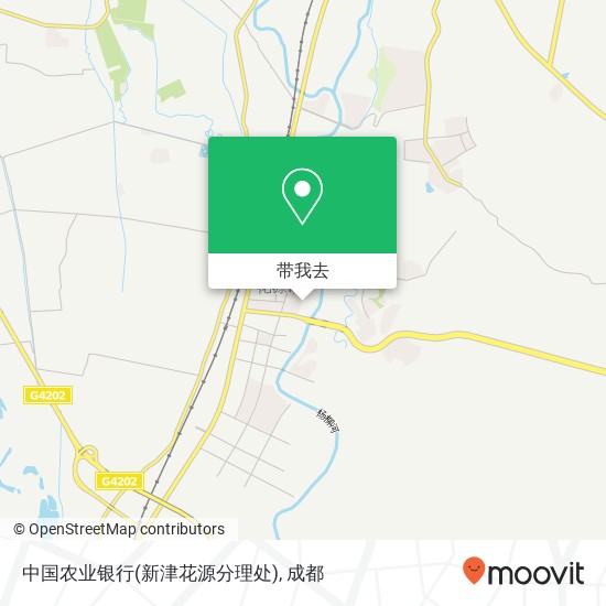 中国农业银行(新津花源分理处)地图
