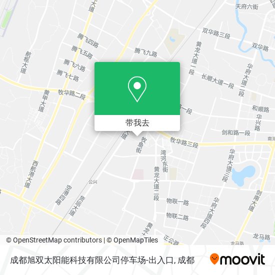 成都旭双太阳能科技有限公司停车场-出入口地图