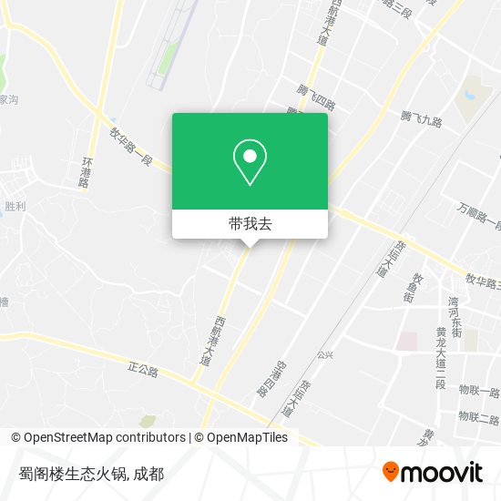 蜀阁楼生态火锅地图