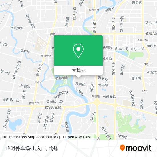 临时停车场-出入口地图