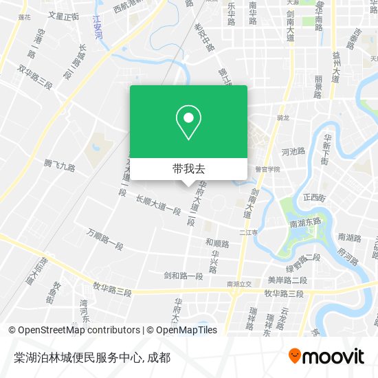 棠湖泊林城便民服务中心地图