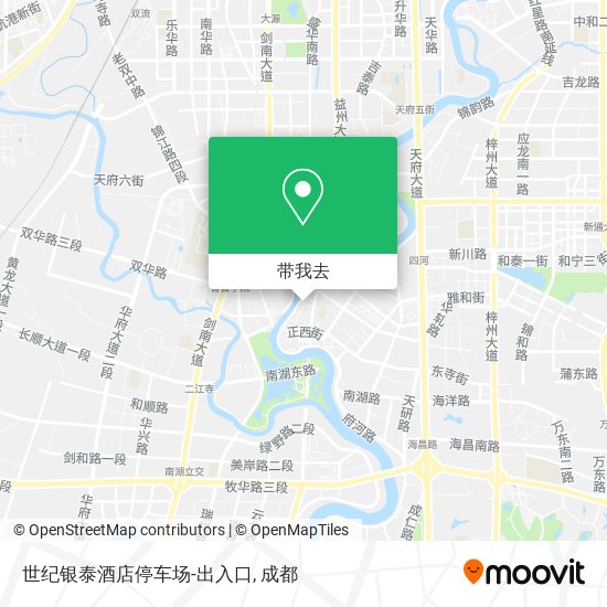 世纪银泰酒店停车场-出入口地图
