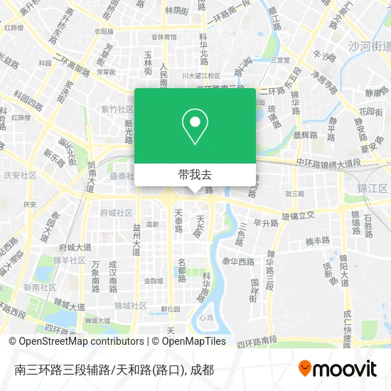 南三环路三段辅路/天和路(路口)地图