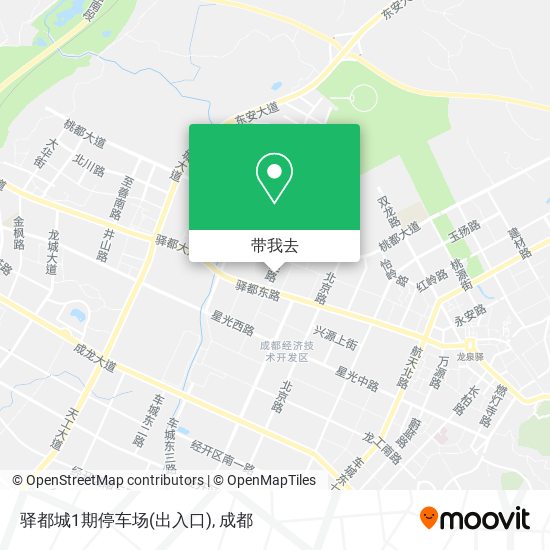 驿都城1期停车场(出入口)地图