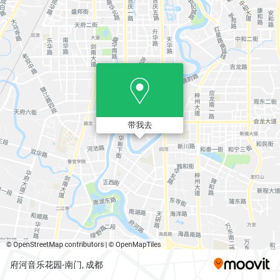府河音乐花园-南门地图