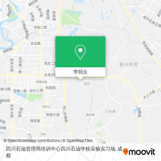 四川石油管理局培训中心四川石油学校采输实习场地图