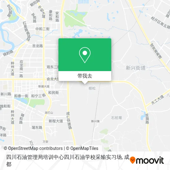 四川石油管理局培训中心四川石油学校采输实习场地图