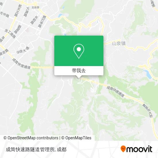 成简快速路隧道管理所地图