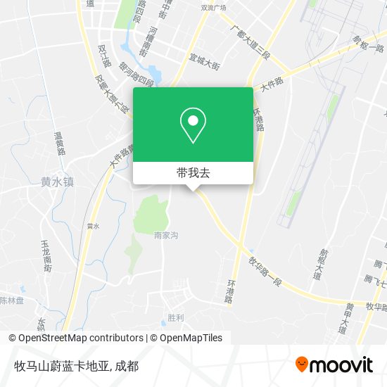 牧马山蔚蓝卡地亚地图