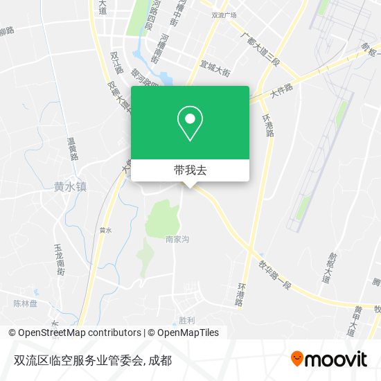 双流区临空服务业管委会地图