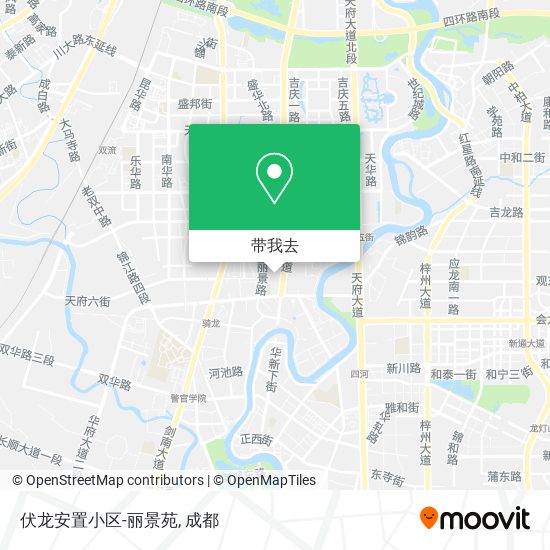 伏龙安置小区-丽景苑地图
