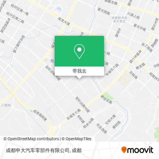 成都申大汽车零部件有限公司地图