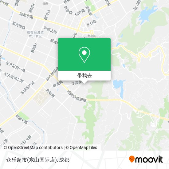 众乐超市(东山国际店)地图