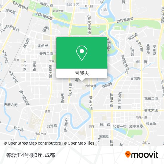 箐蓉汇4号楼B座地图