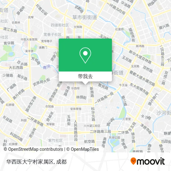 华西医大宁村家属区地图