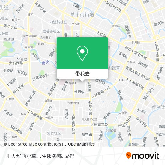 川大华西小草师生服务部地图