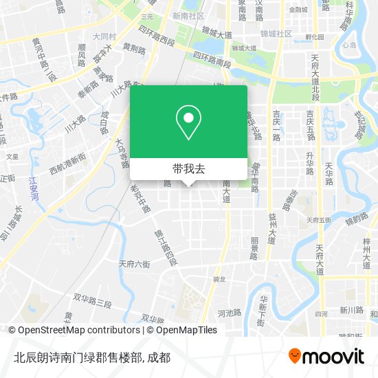 北辰朗诗南门绿郡售楼部地图