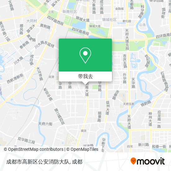 成都市高新区公安消防大队地图