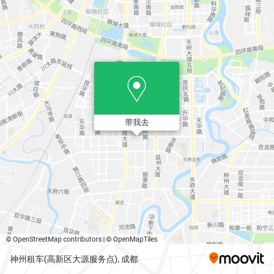 神州租车(高新区大源服务点)地图