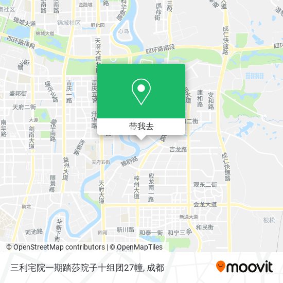 三利宅院一期踏莎院子十组团27幢地图
