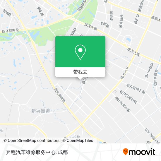 奔程汽车维修服务中心地图