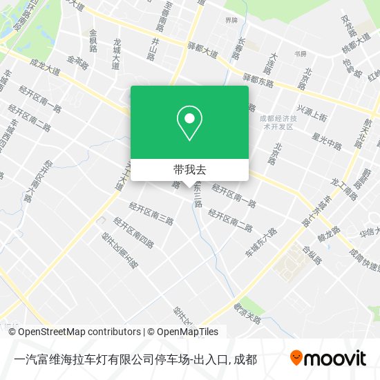 一汽富维海拉车灯有限公司停车场-出入口地图
